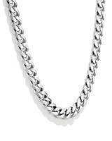 11.3mm Curb Chain in Sterling Silver