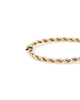 Croissant Twist 60cm Hollow Bangle in 10kt Yellow Gold