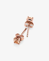 Stud Earrings with Morganite in 10kt Rose Gold