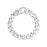 13mm Curb Bracelet  in Sterling Silver