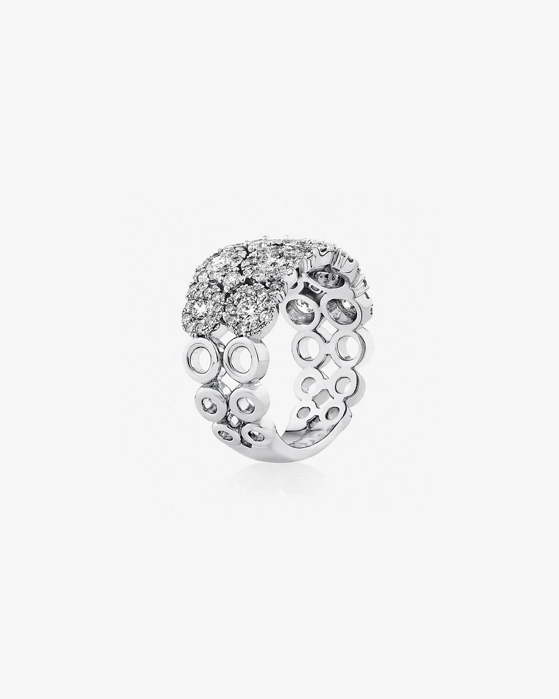 2 Row Bubble Ring with 2.00 Carat TW Diamonds in 14kt Gold