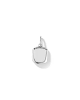 Pendentif médaillon carré en argent sterling