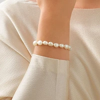 Baroque Pearl Bracelet in 10kt Yellow Gold