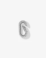 Twisted Paperclip Pendant Connector in Sterling Silver