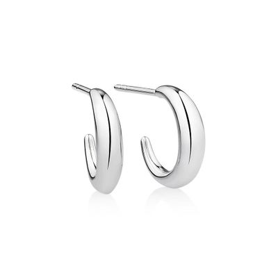 michael hill sterling silver hoop earrings