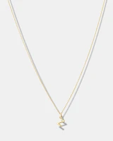 O Initial Pendant in 10kt Yellow Gold