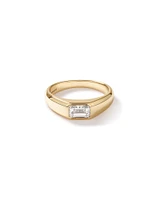 Solitaire Ring with 1.00TW Laboratory-Grown Diamond in 14kt Gold