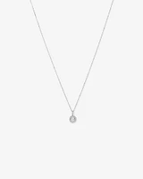 0.33 Carat TW Diamond Halo Everlight Pendant in 10kt White Gold