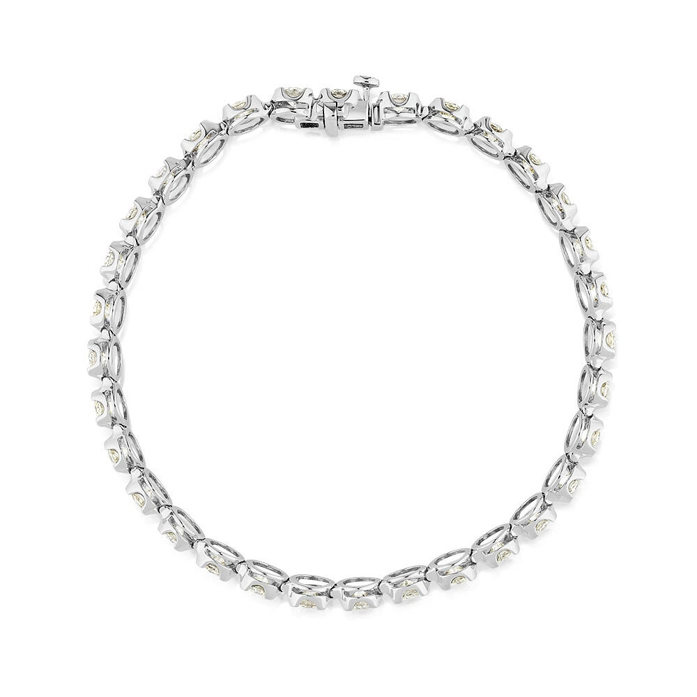 6.00 Carat TW Diamond Tennis Bracelet in 14kt White Gold