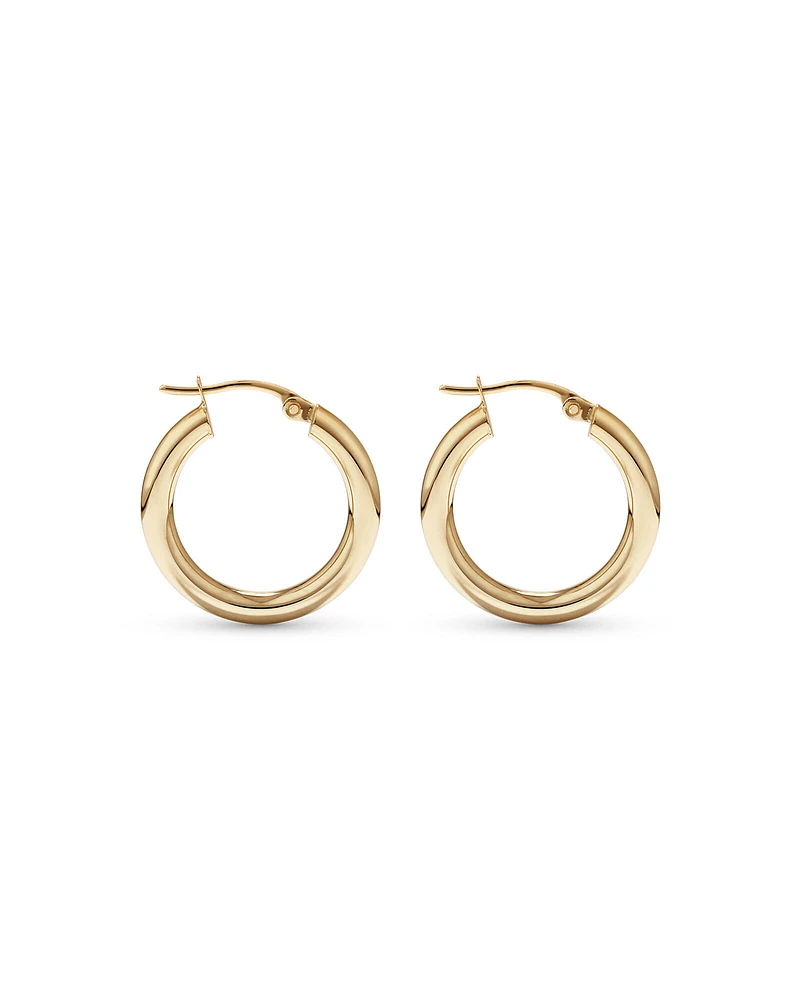 15mm Hoop Earrings in 10kt Yellow Gold