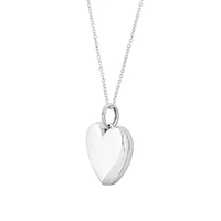 Médaillon en forme de cœur en argent sterling