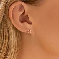 5mm Circle Stud Earrings in 10kt Yellow Gold