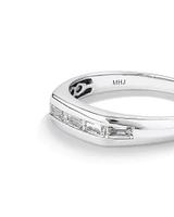 0.54 Carat TW Laboratory-Grown Baguette Diamond Ring in 10kt White Gold