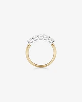 Evermore 5 Stone Wedding Band with 1 Carat TW of Diamonds in 14kt White Gold