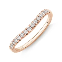 Bridal Set with 1.18 Carat TW of Diamonds in 14kt Rose Gold