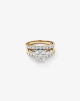 Engagement Ring with 1.75 Carat TW of Diamonds in 14kt White and Yellow Gold
