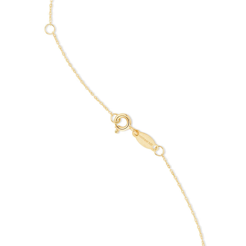 Pendentif Knots moyen en or jaune 10 K avec diamants totalisant 0,19 ct