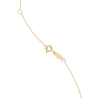 Pendentif Knots moyen en or jaune 10 K avec diamants totalisant 0,19 ct