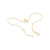19cm (7.5") C Initial Bracelet in 10kt Yellow Gold