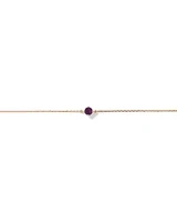 Bracelet with Amethyst in 10kt Yellow Gold
