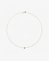 Emerald Trio Necklace in 10kt Yellow Gold