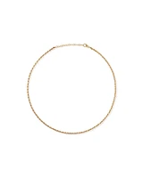 50cm (20") 3.3mm Width Semi-Solid Rope Chain in 10kt Yellow Gold