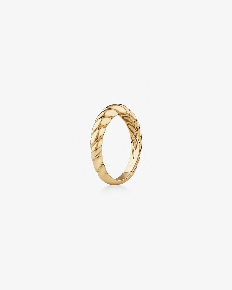 Narrow Croissant Ring in 10kt Yellow Gold