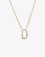 "K" Initial Necklace with 0.10 Carat TW of Diamonds in 10kt Yellow Gold