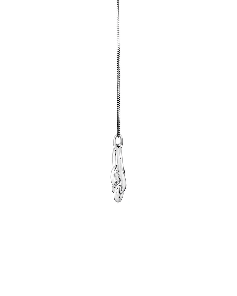 Medium Knots Pendant in Sterling Silver