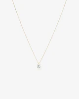 Carat TW Laboratory-Grown Diamond Solitaire Pendant in 14kt Gold