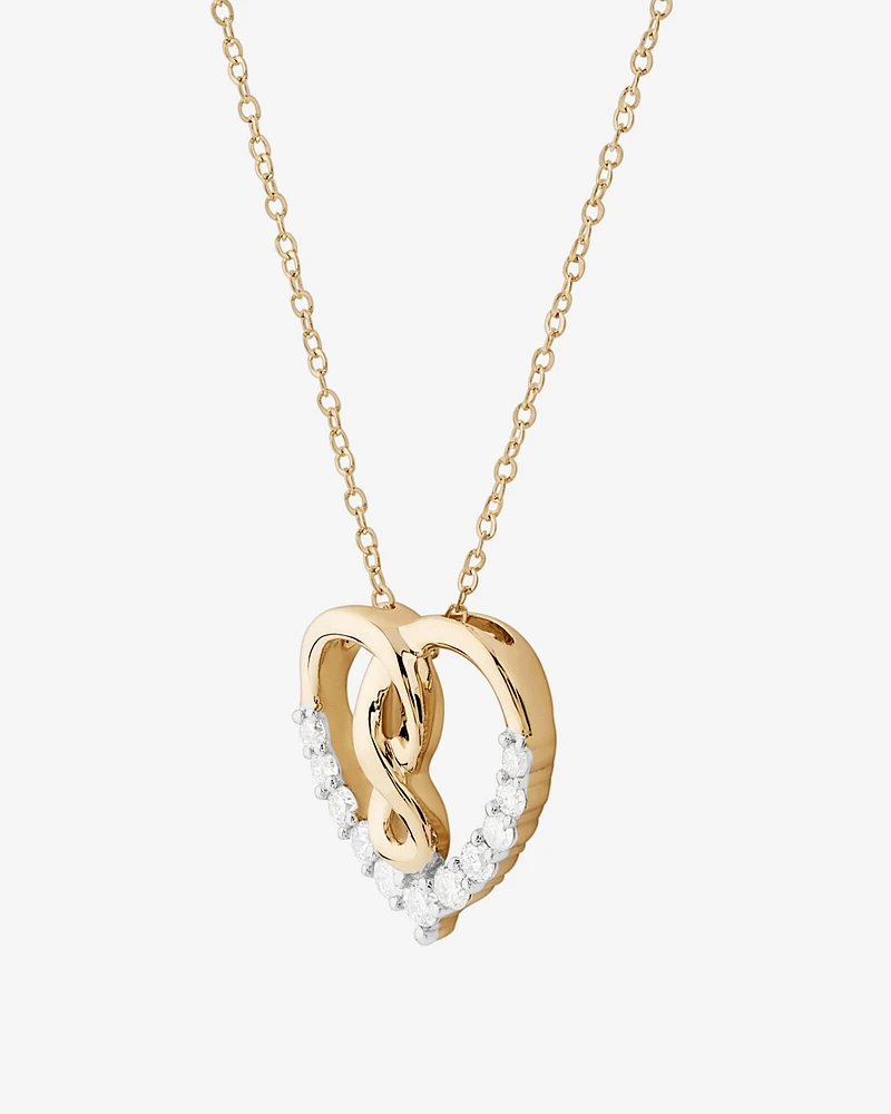 Infinitas Pendant with 0.15 Carat TW of Diamonds in 10kt Yellow Gold