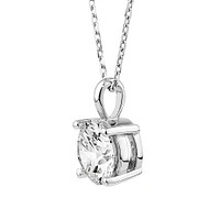 Carat TW Laboratory-Grown Diamond Solitaire Pendant in 14kt Gold