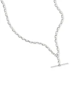 45cm (18") 4.5mm-5mm Width Belcher Fob Chain in Sterling Silver