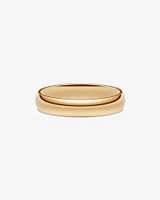 5mm High Domed Wedding Band 10kt Yellow Gold