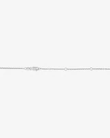 2.00 Carat TW Graduated Diamond Necklace in 14kt White Gold