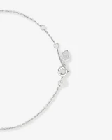 Bracelet avec 0,15 Carat TW de Diamants en Or Blanc 18kt