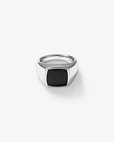 Ring with Black Onyx Sterling Silver