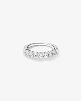 1.17 Carat TW Oval Laboratory-Grown Diamond Wedding Ring in 14kt White Gold