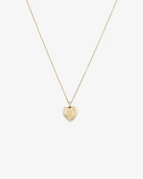 Diamond Accent Heart locket in 10kt Yellow Gold