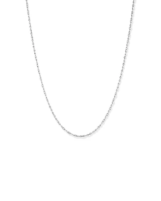 50cm (20") 3mm Width Small Diamond Cut Infinity Link Chain Necklace in Sterling Silver