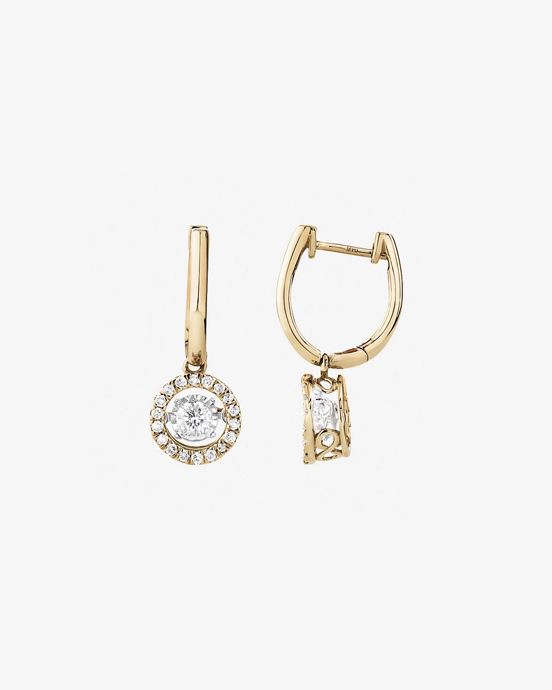 Everlight Earrings with 1/2 Carat TW of Diamonds in 10kt Yellow Gold