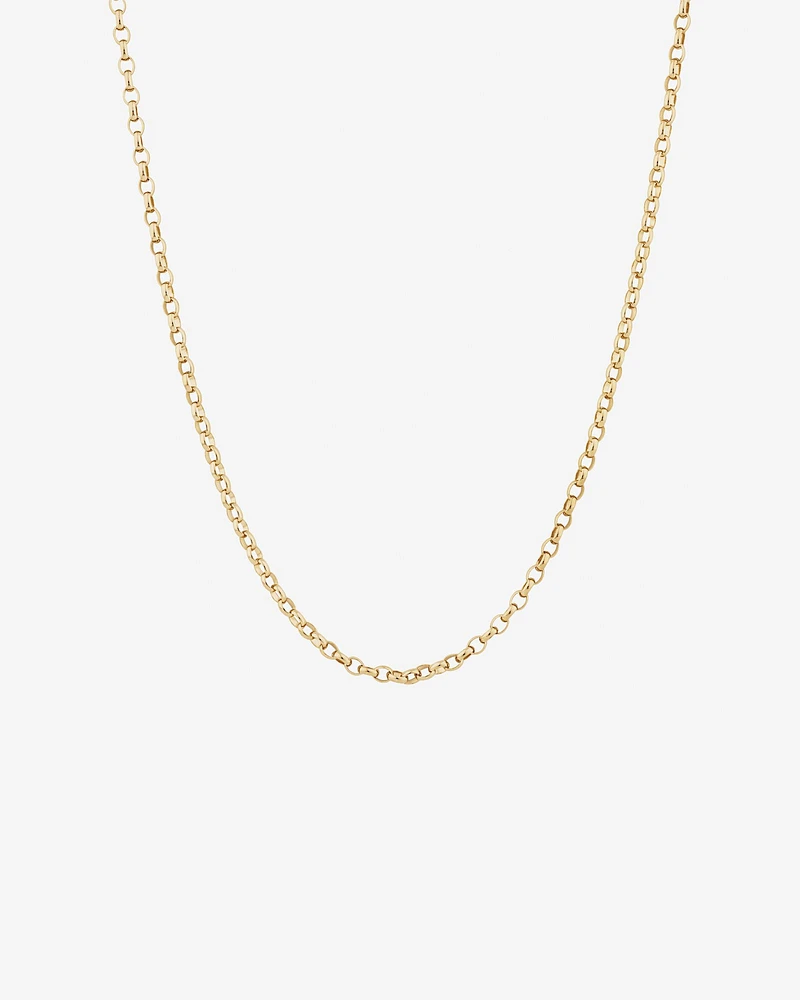 70cm (28") Oval Belcher Chain in 10kt Yellow Gold