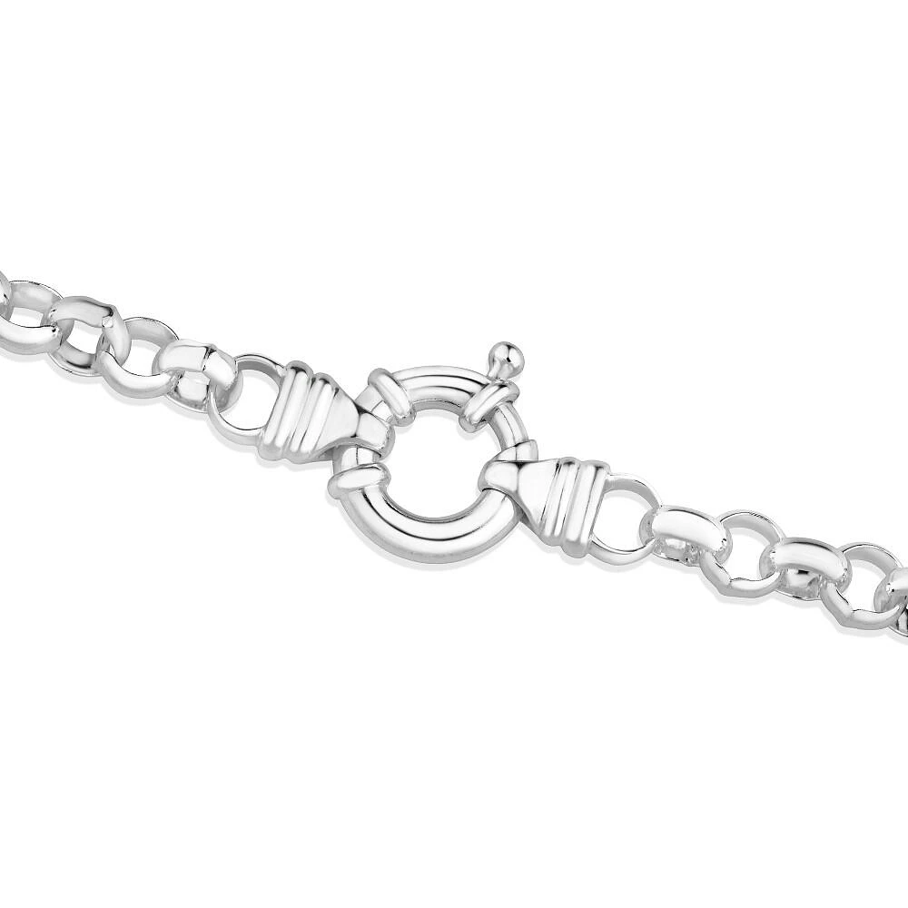 45cm (18") 6.5mm-7mm Width Belcher Chain in Sterling Silver