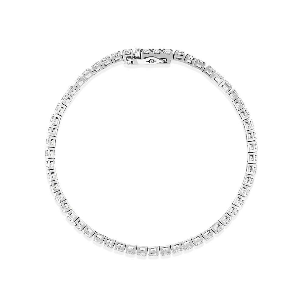 Bracelet de Tennis de 4,92 Carat TW en Diamant en Or Blanc 10kt