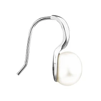 Hook Earrings with Freshwater Pearls in Sterling Silver