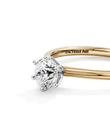 Michael Hill Solitaire Engagement Ring with a Carat TW Diamond with the De Beers Code of Origin in 18kt Yellow & White Gold