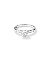 Certified Solitaire Engagement Ring with a 1 Carat TW Diamond in 18kt White Gold