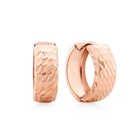 10mm Huggie Earrings in 10kt Rose Gold