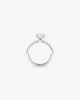 Carat TW Round Brilliant Laboratory-Grown Diamond Solitaire Engagement Ring in 14kt White Gold