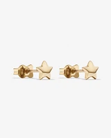 Star Stud Earrings in 10kt Yellow Gold